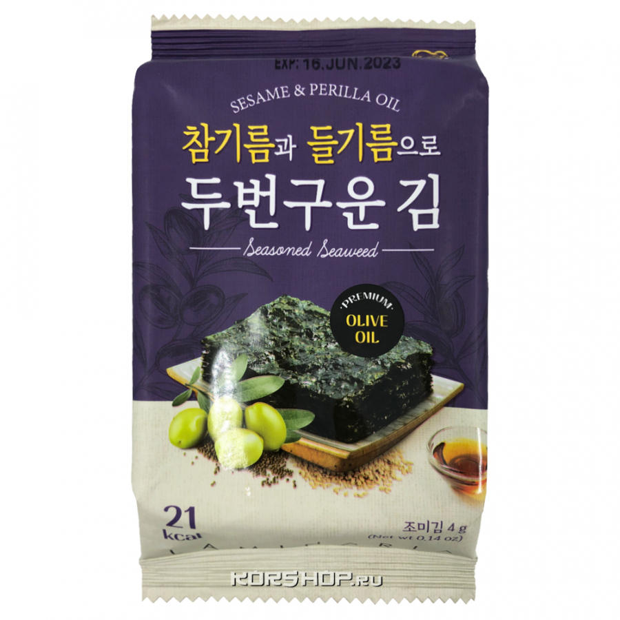 도시락김(Rosted Laver Olive Oil) 4gX6